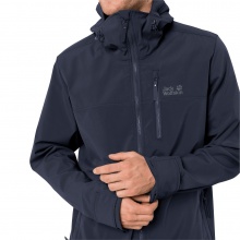 Jack Wolfskin Windjacke Desert Wind (winddicht, wasserabweisend, PFC-frei) nachtblau Herren